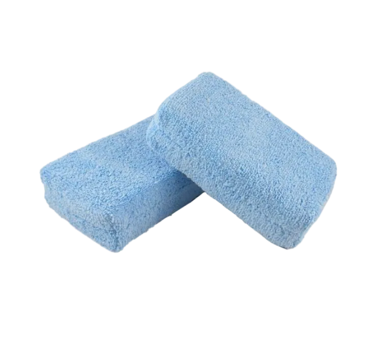 MICROFIBER WAX APPLICATOR/BLUE-4"X6"