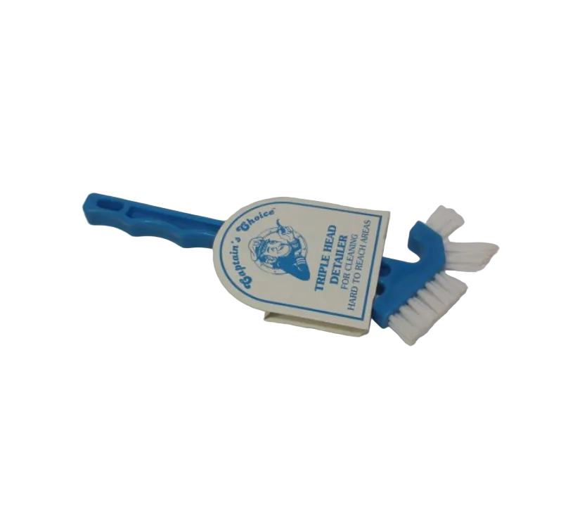 CAPTAIN'S CHOICE TRIPLE HEAD DETAIL SCRUB BRUSH