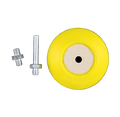 3 INCH YELLOW HOOK AND LOOP BACKING PLATE
