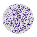 7.5 INCH WHITE AND PURPLE MICROFIBER PAD